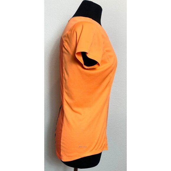 Nike Running Tangerine Orange Dri-Fit Athletic Tee Size M - Picture 3 of 11